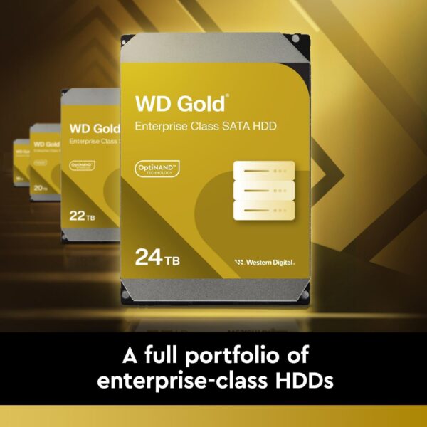 Gold Western Digital (WD)1TB 2TB 4TB 6TB 8TB 10TB12TB 14TB 20TB 22TB 24TB 26TB  Hard Disk Drive SATA 6Gb/s 256MB 3.5 Inch HDD - 图片 3