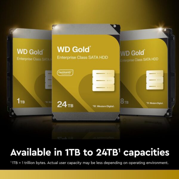 Gold Western Digital (WD)1TB 2TB 4TB 6TB 8TB 10TB12TB 14TB 20TB 22TB 24TB 26TB  Hard Disk Drive SATA 6Gb/s 256MB 3.5 Inch HDD - 图片 4