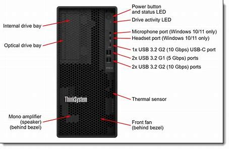 100% Original Wholesale High Performance Thiksystem ST50 Thinksystem ST50 V2 Tower server - Image 3